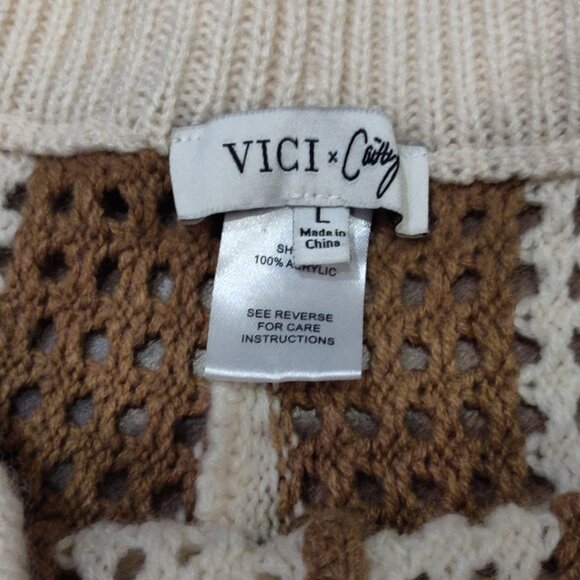 Vici Bradley Crochet Wide Leg Cover Up Pants SIZE LARGE - Picture 3 of 5